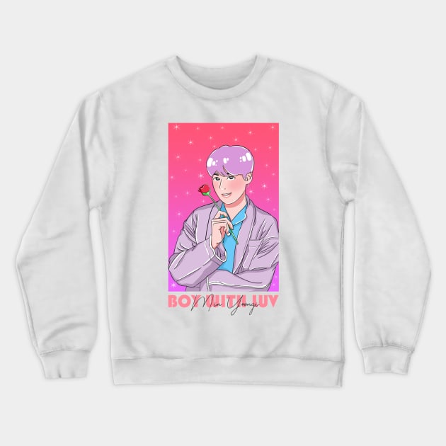 Boy With Luv - Suga Crewneck Sweatshirt by Koala_Shop